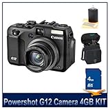 Canon G12 10MP Digital Camera with 5x Optical Image Stabilized Zoom and 2.8 ....