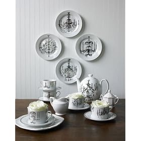 Platinum Chandeliers Tea Service by Rosanna