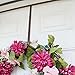 Home-X - Fleur De Lis Over The Door Wreath Hanger, Steel Wreath Hook with Warm Bronze Finish Conveniently Fits Most Front Doors and Pairs Perfectly with Seasonal Home Decor