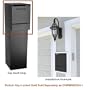 dVault� Mailboxes WallMount Vault - top, Delivery Vault DVWM0062S-1, Black