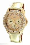 GUESS WATERPRO LEATHER BAND LADIES WATCH - U12518L1