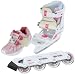 Sports : Powerslide Barbie 990010  X-Blade Set, Gr&ouml;&szlig;e 33, wei&szlig;/pink