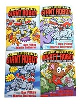 Dav Pilkey's Ricky Ricotta's Giant Robot Set (Giant Robot, the Mutant Mosquitoes from Mercury, The Voodoo Vultures from Venus, Mighty Robot vs The Stupid Stinkbugs from Saturn) (Giant Robot)