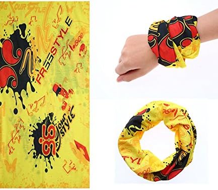 RunNewLand Cycling Bicycle Riding Outdoor Sports Magic Scarf Yellow Style