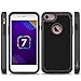 CoverON [HexaGuard Series] Fit Protective iPhone 8 Case, iPhone 7 Case, Heavy Duty Dual Layer Hard Phone Cover Case for Apple iPhone 8/iPhone 7 - Black