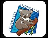 Mouse Pad with australia, gray, koala, eucalyptus, bear
