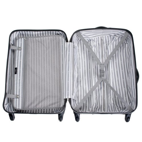 Delsey Luggage Helium Shadow Lightweight 2 Wheel Carry On Hardside, Platinum, 21 Inch