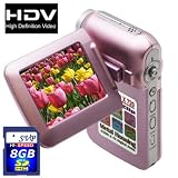SVP T100-Pink 16MP Max. True HD Camcorder with 2.4 LCD (SVP 8GB SDHC Memory Card Included)