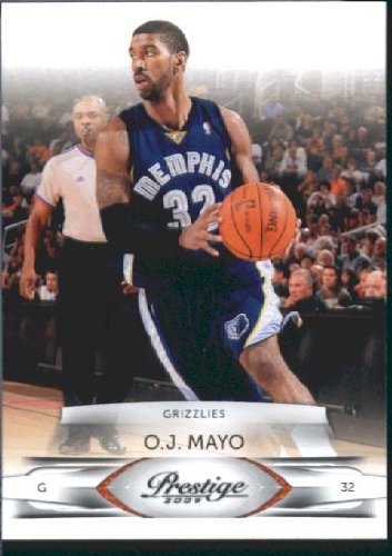 2009 /10 Panini Prestige Basketball Card # 50 O.J. Mayo Memphis Grizzlies Mint Condition- Shipped In Protective Screwdown Display Case!