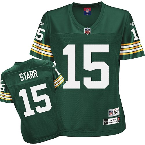 Reebok Green Bay Packers Bart Starr Women's Throwback Premier Jersey Small