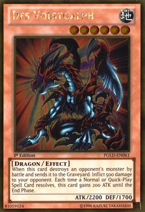 Yu-Gi-Oh! - Des Volstgalph (PGLD-EN061) - Premium Gold - 1st Edition - Gold Rare