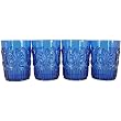 Set of 4 Le Cadeaux Break Resistant Drinkware Tumblers or Water Glasses