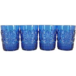 Set of 4 Le Cadeaux Break Resistant Drinkware Tumblers or Water Glasses