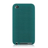 Turquoise Minisuit Touch Case - Silicone skin design cases for Apple iPod Touch 4g 4th Generation bonus screen protector + Minisuit LCD Cleaner