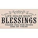Hero Arts Many Blessings Woodblock Stamp
