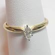 14K Yellow Gold Diamond Engagement/Promise Ring