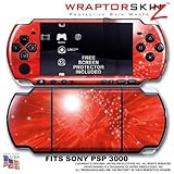 Stardust Red WraptorSkinz Skin and Screen Protector Kit fits Sony PSP 3000