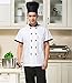 Chef's Jackets Restaurant Cook Jacket Service Waiter Coat Short Sleeves Cloth
