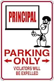 (Occ123) Principal Worker Occupation 9"x12" Aluminum Novelty Parking Sign