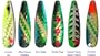 Warrior Lures standard size (4") Salmon Pack of 6 fishing trolling spoons