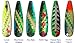 Warrior Lures standard size (4") Salmon Pack of 6 fishing trolling spoons