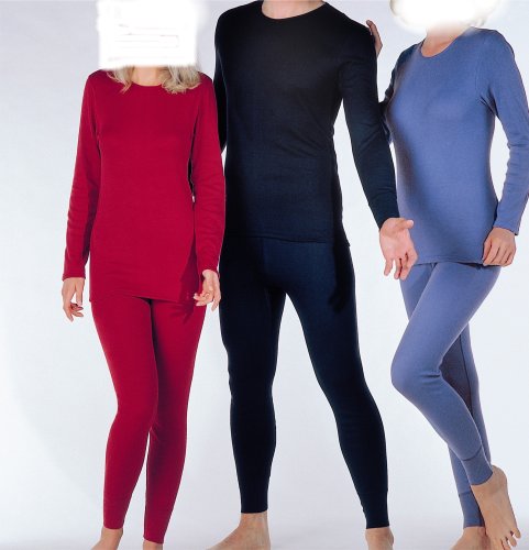 Funktionswäsche Unterhose lang Größe M Farbe jeansblau 75% Micropolyester, 25% Angora