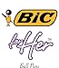 BIC For Her Fashion Retractable Ball Pen, Medium Point, 1.0 mm, Assorted-Fashion Ink, 2 Count (FHAP21-ASST)