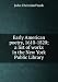 Early American poetry, 1610-1820; a list of works in the New... en Libros del nombre: 51tc7IGoRoL._SL75_