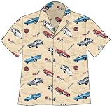 Chevrolet Corvette Cars Hawaiian Shirt, Tan