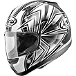 Arai Talon RX-Q Sports Bike Motorcycle Helmet w/ Free B&F Heart Sticker Bundle - Grey