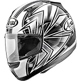 Arai Talon RX-Q Sports Bike Motorcycle Helmet w/ Free B&F Heart Sticker Bundle - Grey / 2X-Large