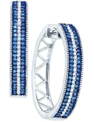 0.50CTW BLUE DIAMOND FASHION EARRING
