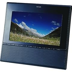 Muvid TVF 100-1 Tragbarer LCD-TV (Fotorahmen, UKW-Tuner, 25,4 cm (10 Zoll) Display, DVB-T Tuner, Kartenleser) schwarz