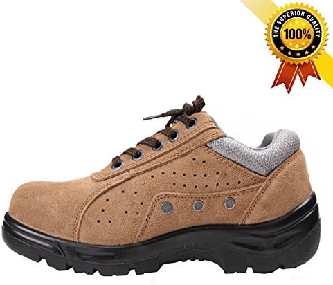 Mildness New Fashionable &amp; Multifunction Safety Work Shoes (11, Brown)