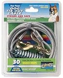 Four Paws Silver Heavy Weight 30 Foot Dog Tie Out Cable