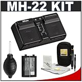 Nikon MH-22 Quick Battery Charger + Nikon EN-EL4a Battery + Accessory Kit for Nikon D300, D300s & D700 with MB-D10 grip, D2H, D2X, D2Xs, D3, D3s & D3x Digital SLR Cameras