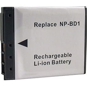 UltraLast ULNPFD1 Digital Camera Battery Pack for Sony NP-FD1, NP-BD1 D Series InfoLithium