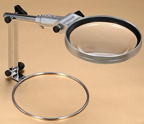 Kristen Nilson#1 Gift Foldable Magnification 2X Illuminated Desktop Magnifier Loupe with 2 LED Lights Magnifying Glass Magnifying Lens