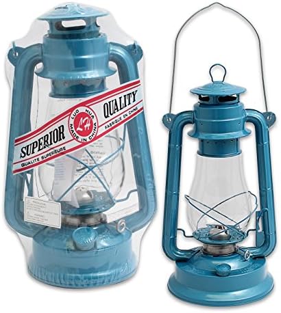 Luo Hua #255 Blue Hurricane Lantern 12-inch