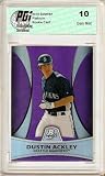 Dustin Ackley Bowman Platinum Purple Rookie Card PGI