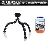 Gripster Tripod Kit For Canon PowerShot S95, SD4000 IS Digital Camera Includes Gripster Flexible Tripod + LCD Screen Protectors