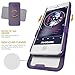 iPhone 5S Case, Rhidon Super Slim Hard Shell Layer Holster Open-Face Sport Case with Holster Kickstand and Locking Belt Swivel Clip for Apple iPhone 5 5S SE (Purple)