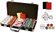 New premium 300 Clay 14 gram 12 Stripe Poker chips set w/6 Dealer Buttons & 2 Cut Cards New premium 300 Clay 14 gram 12 Stripe Poker chips set w/6 Dealer Buttons & 2 Cut Cards