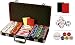 New premium 300 Clay 14 gram 12 Stripe Poker chips set w/6 Dealer Buttons & 2 Cut Cards