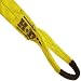 Liftex EE Polyester Web Sling, Eye-and-Eye, Yellow, 2 Ply, Vertical Load Capacity