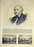 1873 LORD WESTBURY CHANCELLOR LEEDS BRIDGE PRINT