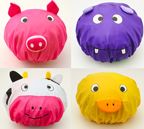 Zoie + Chloe3D Animal Shower Caps