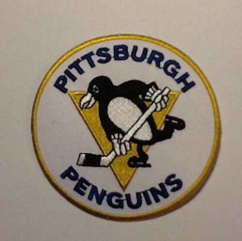 Pittsburgh Penguins Iron on Embroidery Patch Size: 3.5" DIA