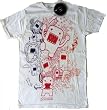 Domo-kun Colors Jump Around Montage Slim-fit T-shirt