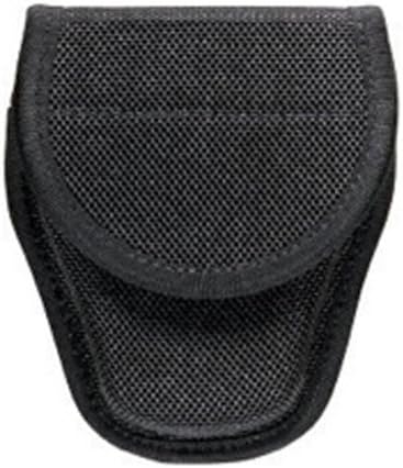 Bianchi Accumold 7300 Covered Black Handcuff Case with Hook and Loop Velcro Closure